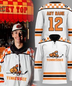 Tennessee Ice Hockey Chuck-A-Puck Uniform Hockey Jersey Custom Name, Number