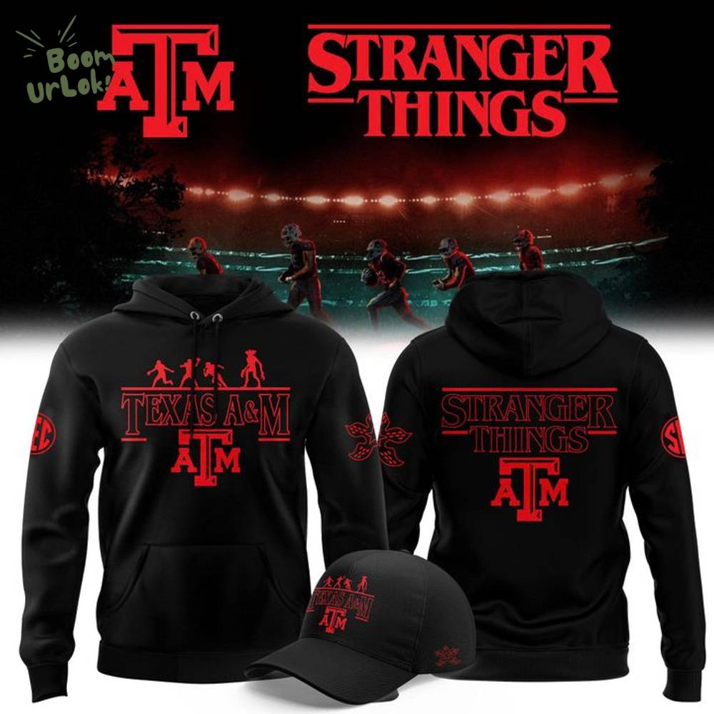Texas A&M x Stranger Things 2025 Special Hoodie Texas A&M x Stranger Things 2025 Special Hoodie