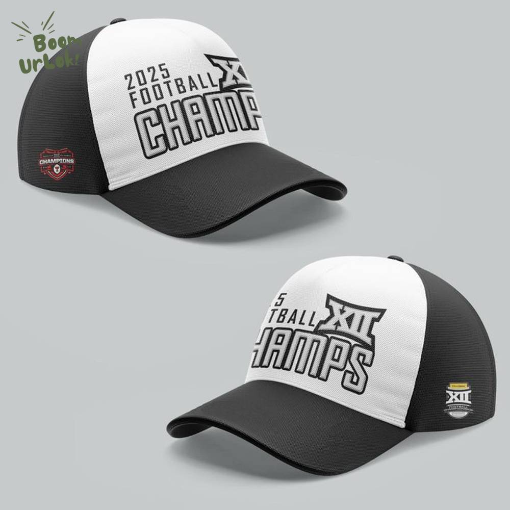 Texas Tech Football Big 12 Football Champions Hoodie 2025 - White Texas Tech Football Big 12 Football Champions Hoodie 2025 - White