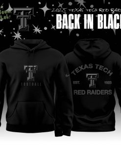 Texas Tech Red Raiders Back In Black 2025 Special Edition Hoodie