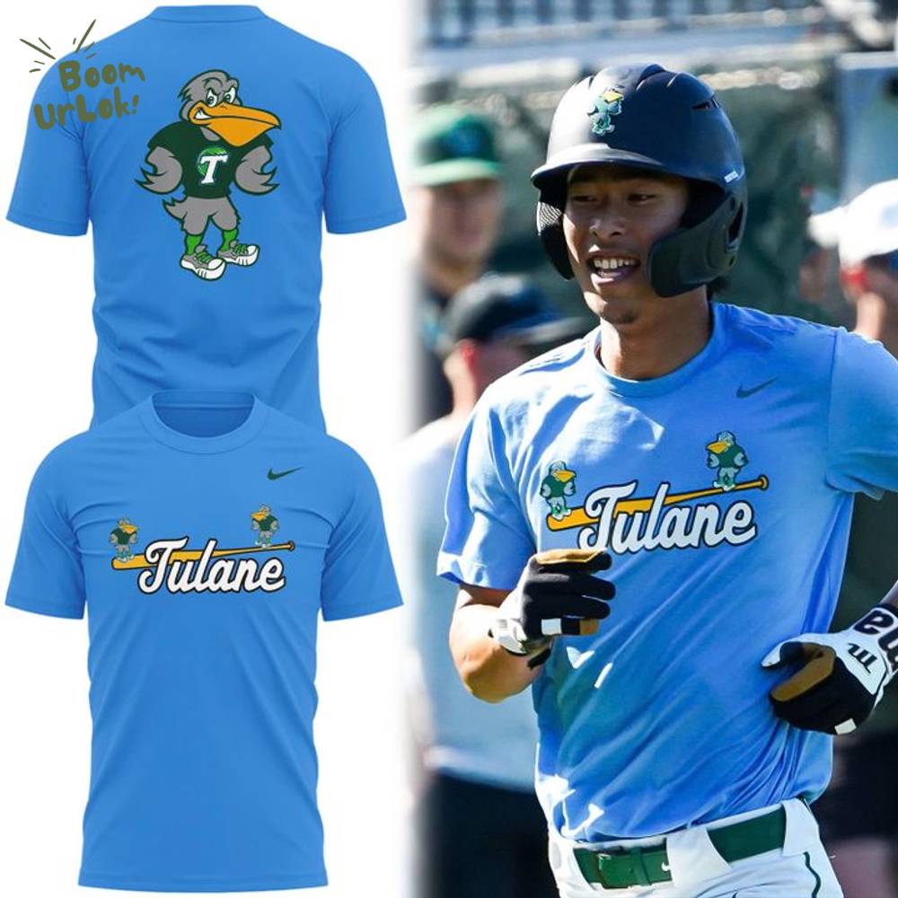 Tulane Baseball Sluggerbird Uniform T-Shirt - Limited Edition Tulane Baseball Sluggerbird Uniform T-Shirt - Limited Edition