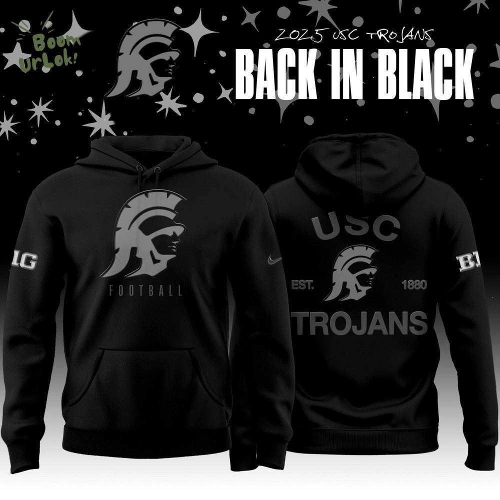 USC Trojans football Back In Black 2025 Special Edition Hoodie USC Trojans football Back In Black 2025 Special Edition Hoodie