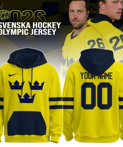 Unisex Sweden Olympic 2026 National Ice Hockey Team Hoodie