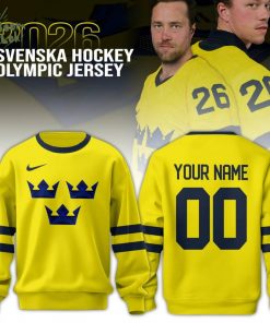 Unisex Sweden Olympic 2026 National Ice Hockey Team Sweatshirt