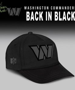 Washington Commanders Back In Black Half Zip Hoodie