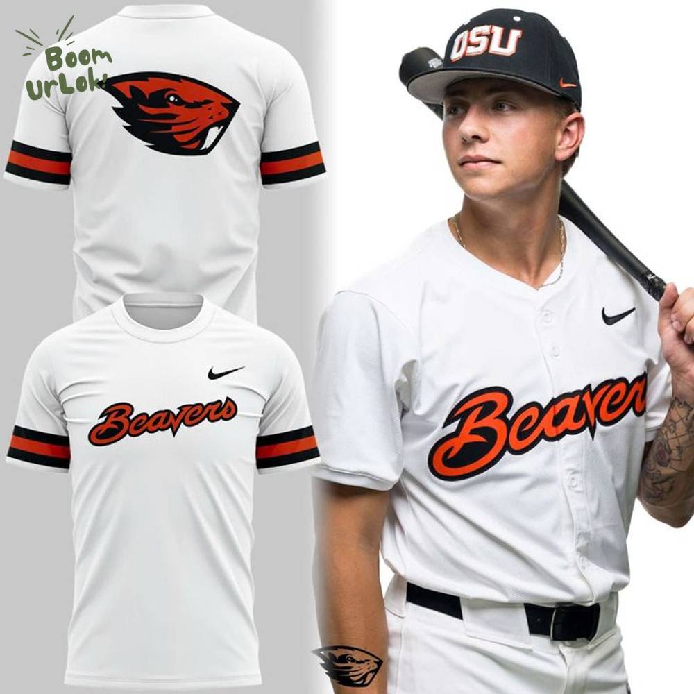 White Oregon State Beavers Baseball Classic Wordmark T-Shirt - Special Edition White Oregon State Beavers Baseball Classic Wordmark T-Shirt - Special Edition
