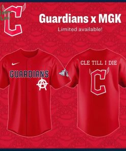 mgk x Cleveland Guardians 2025 Jerseys – Red