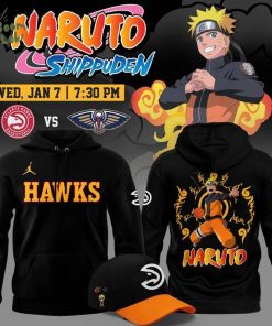 2026 Limited edition Hoodie Atlanta Hawks x Naruto for fans