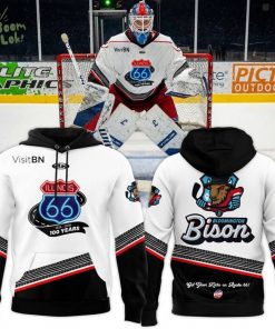 Bloomington Bison Honoring The Centennial Of Route 66 Hoodie