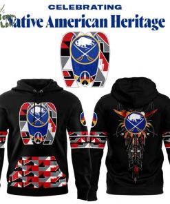 Buffalo Sabres 2025 Native American Heritage Hoodie – Black