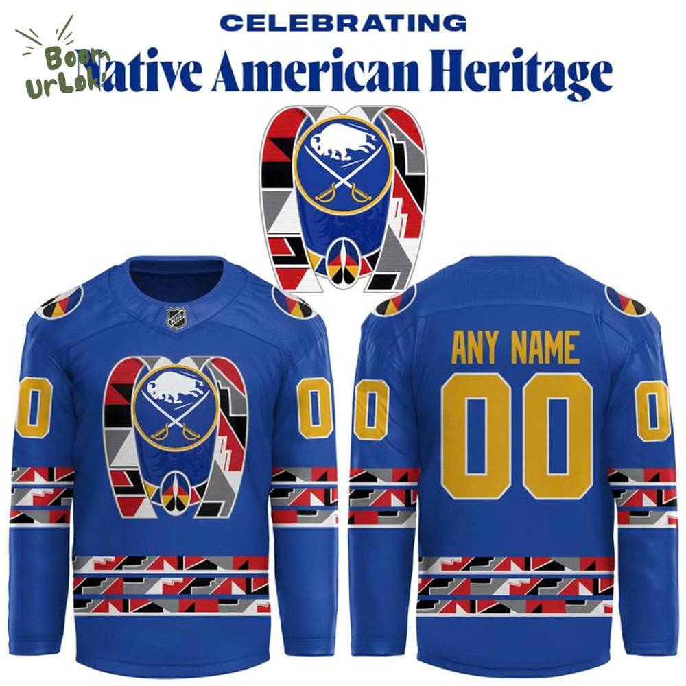 Buffalo Sabres 2025 Native American Heritage Jersey - Blue Buffalo Sabres 2025 Native American Heritage Jersey - Blue