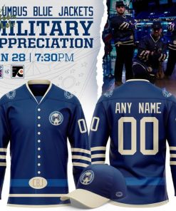 Columbus Blue Jackets 2026 Military Appreciation Night Jersey