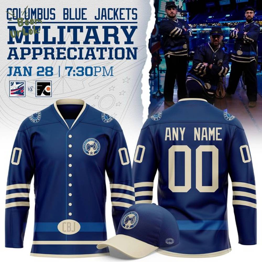 Columbus Blue Jackets 2026 Military Appreciation Night Jersey Columbus Blue Jackets 2026 Military Appreciation Night Jersey