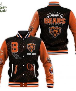 Customize Your Name With Chicago Bears Button Down Baseball Jacket