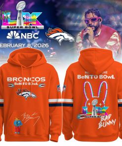 D Broncos x Bad Bunny | Super Bowl 2026 Hoodie Limited Edition
