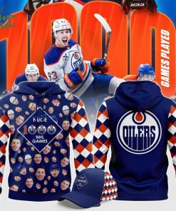 Edmonton Oilers x Ryan Nugent-Hopkins 1,000th NHL Hoodie