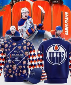 Edmonton Oilers x Ryan Nugent-Hopkins 1,000th NHL Sweatshirt