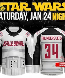 Evansville Thunderbolts 2026 Star Wars Night Jersey