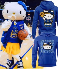 Golden State Warriors 2025 Hello Kitty Night Hoodie – Blue