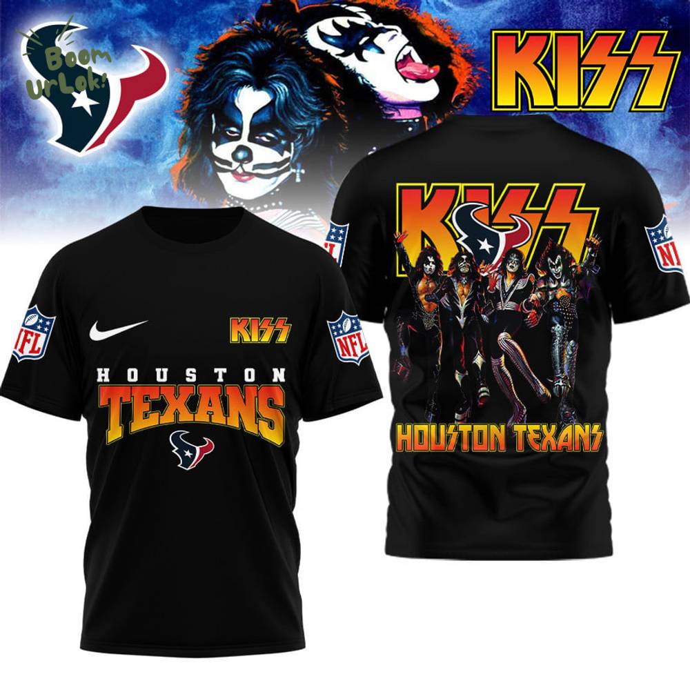 Houston Texans | Premium NFL Kiss Band 3D Shirt Houston Texans | Premium NFL Kiss Band 3D Shirt