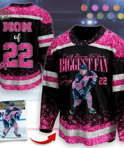 I’ll Always Be Your Biggest Fan – Personalized Ice Hockey Shirt Custom Nickname Mom Grandma Hockey Family