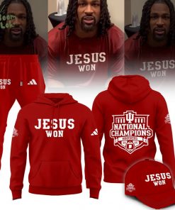 Indiana Hoosiers ” Jesus Won” 2025 National Champions Limited Edition Shirt
