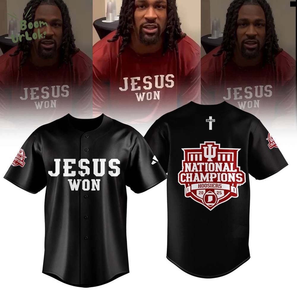 Indiana Hoosiers ” Jesus Won” 2026 National Champions Limited Jersey Indiana Hoosiers ” Jesus Won” 2026 National Champions Limited Jersey
