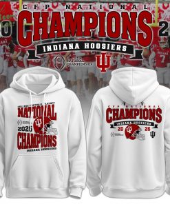 Indiana Hoosiers National Champions 2025/26 Hoodie White Limited Edition