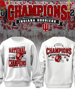 Indiana Hoosiers National Champions 2025/26 Sweatshirt White Limited Edition