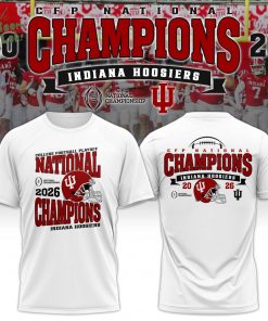 Indiana Hoosiers National Champions 2025/26 T-Shirt White Limited Edition