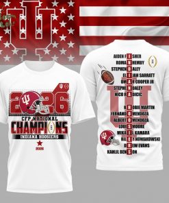 Indiana Hoosiers | Premium NCAA 2026 CFP National Champions 3D Shirt