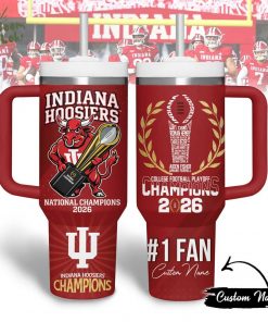 Indiana Hoosiers | Premium NCAA 2026 CFP National Champions Tumbler