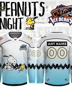 Knoxville Ice Bears Peanuts Night Jersey