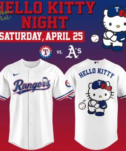 Limited Edition Texas Rangers x Hello Kitty Night Jersey 2026