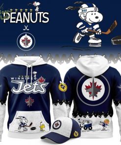 Limited Edition Winnipeg Jets ” Peanuts Night ” 2026 Snoopy Hoodie