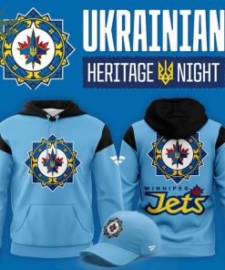 Limited Edition Winnipeg Jets ” Ukrainian Heritage Night ” 2026 Hoodie
