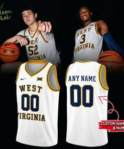 Limited edition jerseys White THROWBACKS Custom Name and Number West Virginia Mountaineers men’s basketball for fans