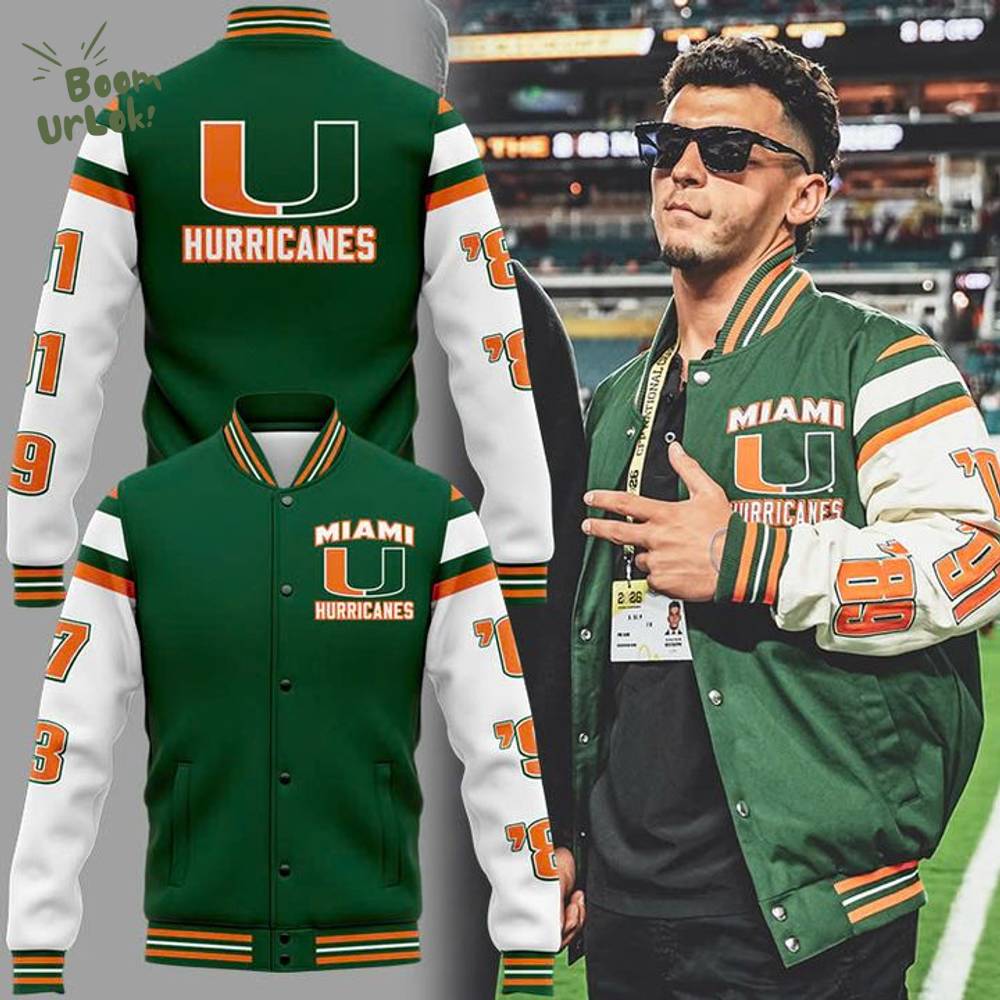 Miami Hurricanes Football Bomber Jacket Miami Hurricanes Football Bomber Jacket
