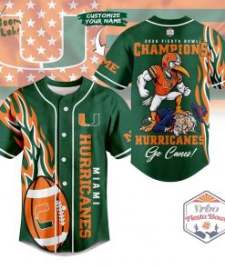 Miami Hurricanes | Premium NCAA 2026 Fiesta Bowl Champions Jersey Shirt
