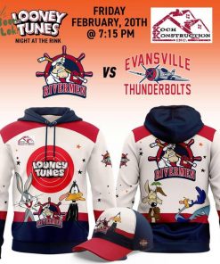 Official Peoria Rivermen Looney Tunes Hoodie(Updated Version)
