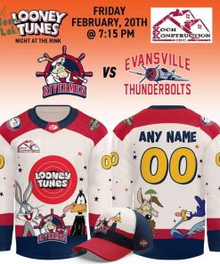 Official Peoria Rivermen Looney Tunes Jersey(Updated Version)