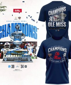 Ole Miss Sugar Bowl Champions 2026 T-shirt