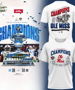Ole Miss Sugar Bowl Champions 2026 W T-shirt
