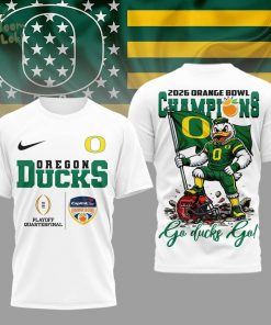 Oregon Ducks | Premium NCAA 2026 Orange Bowl Champions 3D Shirt