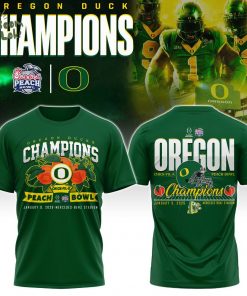 Oregon Ducks Special Peach Bowl Champions Limited Edition T.shirt