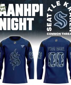 S Kraken AANHPI Night 2026 Hockey Jersey Custom Name, Number