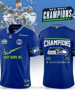 Seattle Seahawks 2025 NFC West Champions Football Jersey Shirt Edition