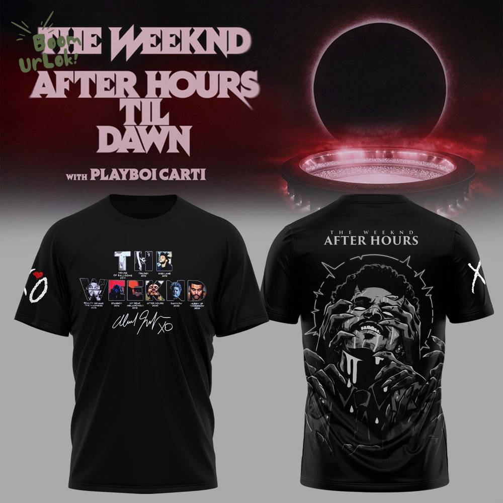 The Weeknd After Hours Til Dawn Concert T-Shirt ver4 The Weeknd After Hours Til Dawn Concert T-Shirt ver4