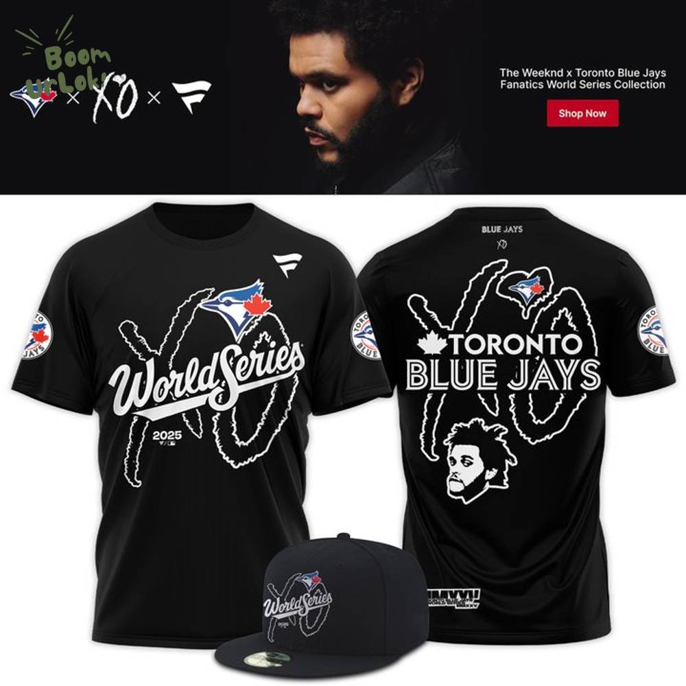 Toronto Blue Jays x The Weeknd Fanatics Royal 2025 World Series Legacy Fleece Tee Toronto Blue Jays x The Weeknd Fanatics Royal 2025 World Series Legacy Fleece Tee