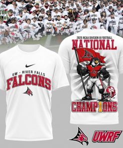 Wisconsin-River Falls Falcons | Premium 2025 NCAA DIVISION III FOOTBALL NATIONAL CHAMPIONS 3D Shirt
